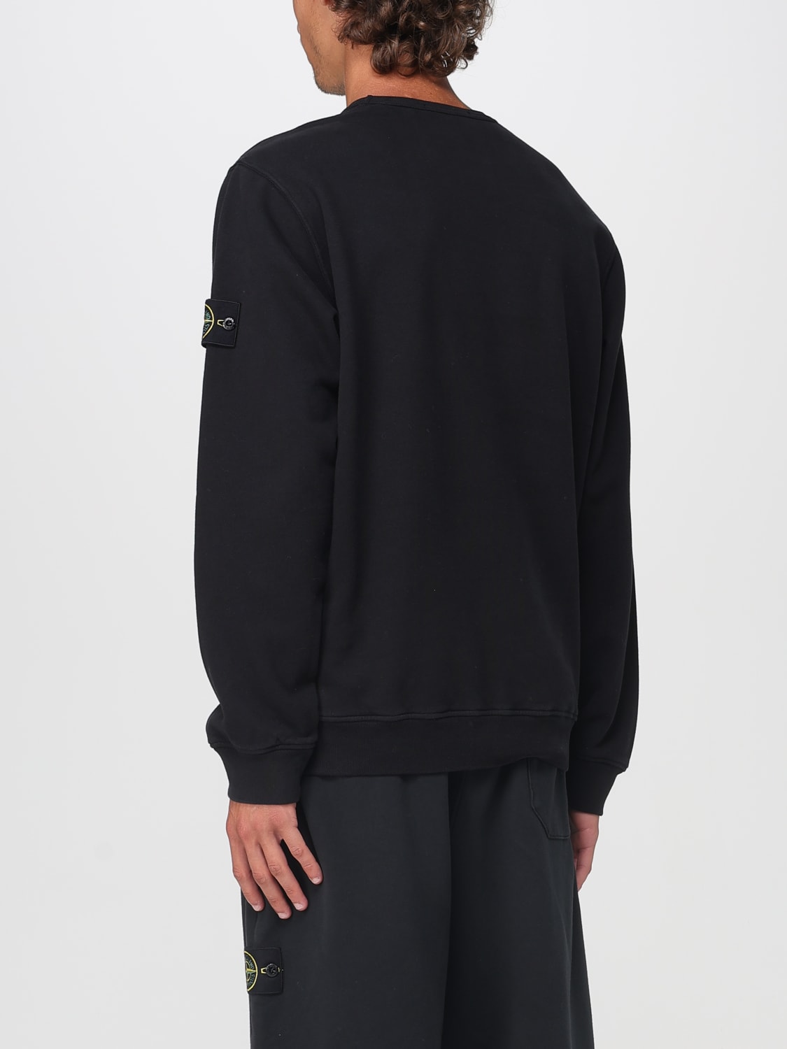 STONE ISLAND 스웨트셔츠: 스웨트셔츠 남성 Stone Island, 블랙 - Img 3