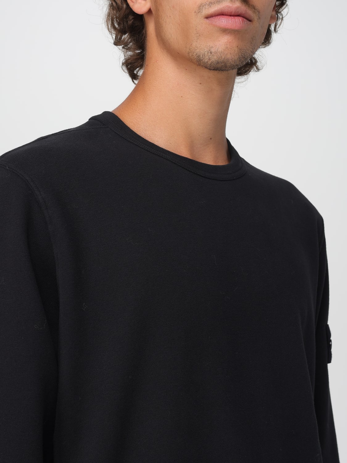 STONE ISLAND 스웨트셔츠: 스웨트셔츠 남성 Stone Island, 블랙 - Img 5