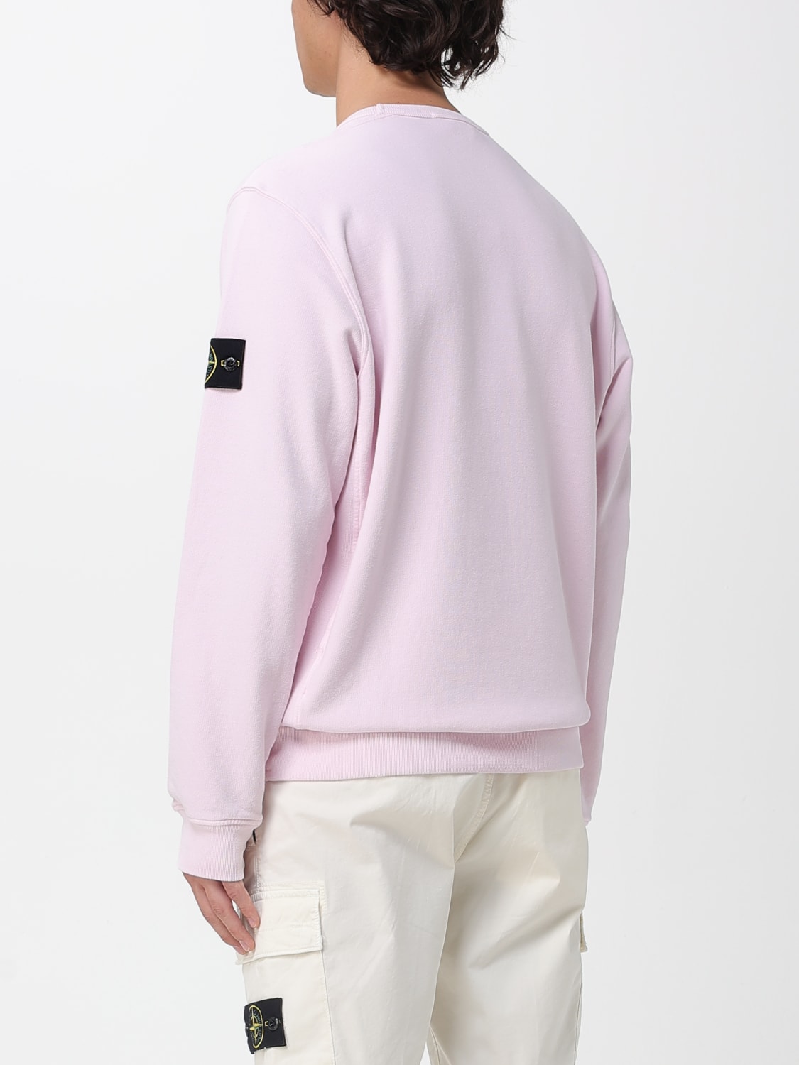 STONE ISLAND SWEATSHIRT: Sweatshirt men Stone Island, Pink - Img 3