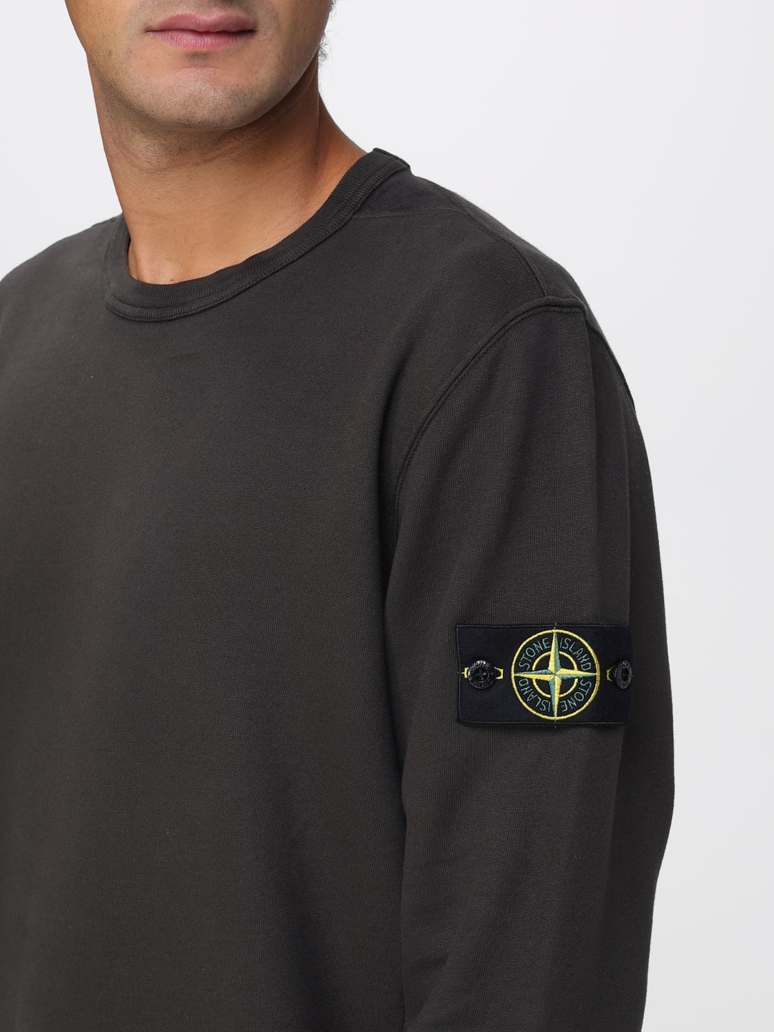 STONE ISLAND SWEATSHIRT: Sweatshirt men Stone Island, Grey - Img 4
