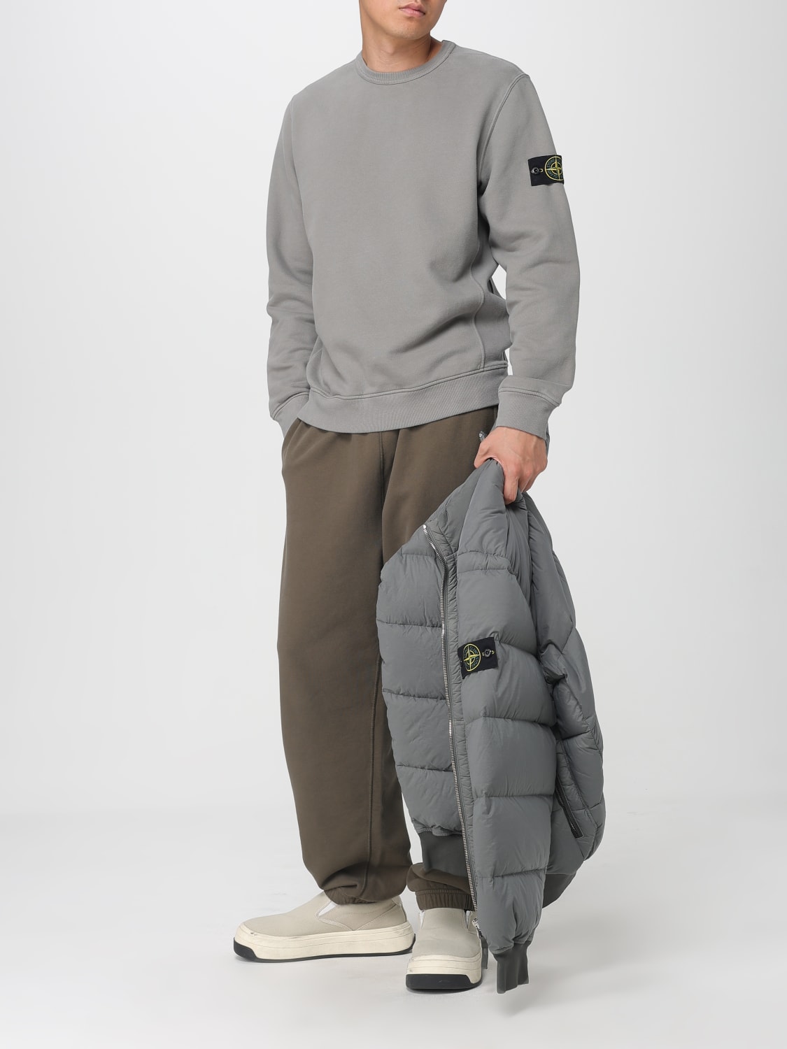 STONE ISLAND SWEATSHIRT: Sweatshirt men Stone Island, Beige - Img 2