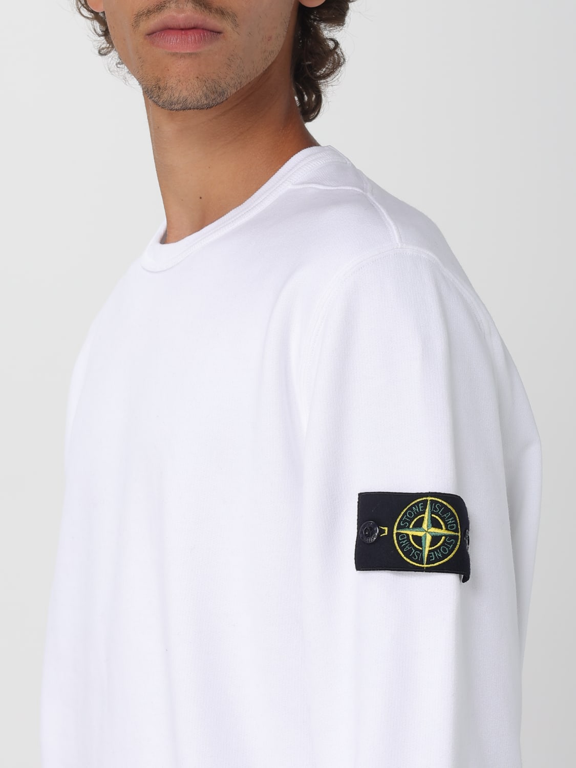 STONE ISLAND SWEATSHIRT: Sweatshirt men Stone Island, White 1 - Img 5