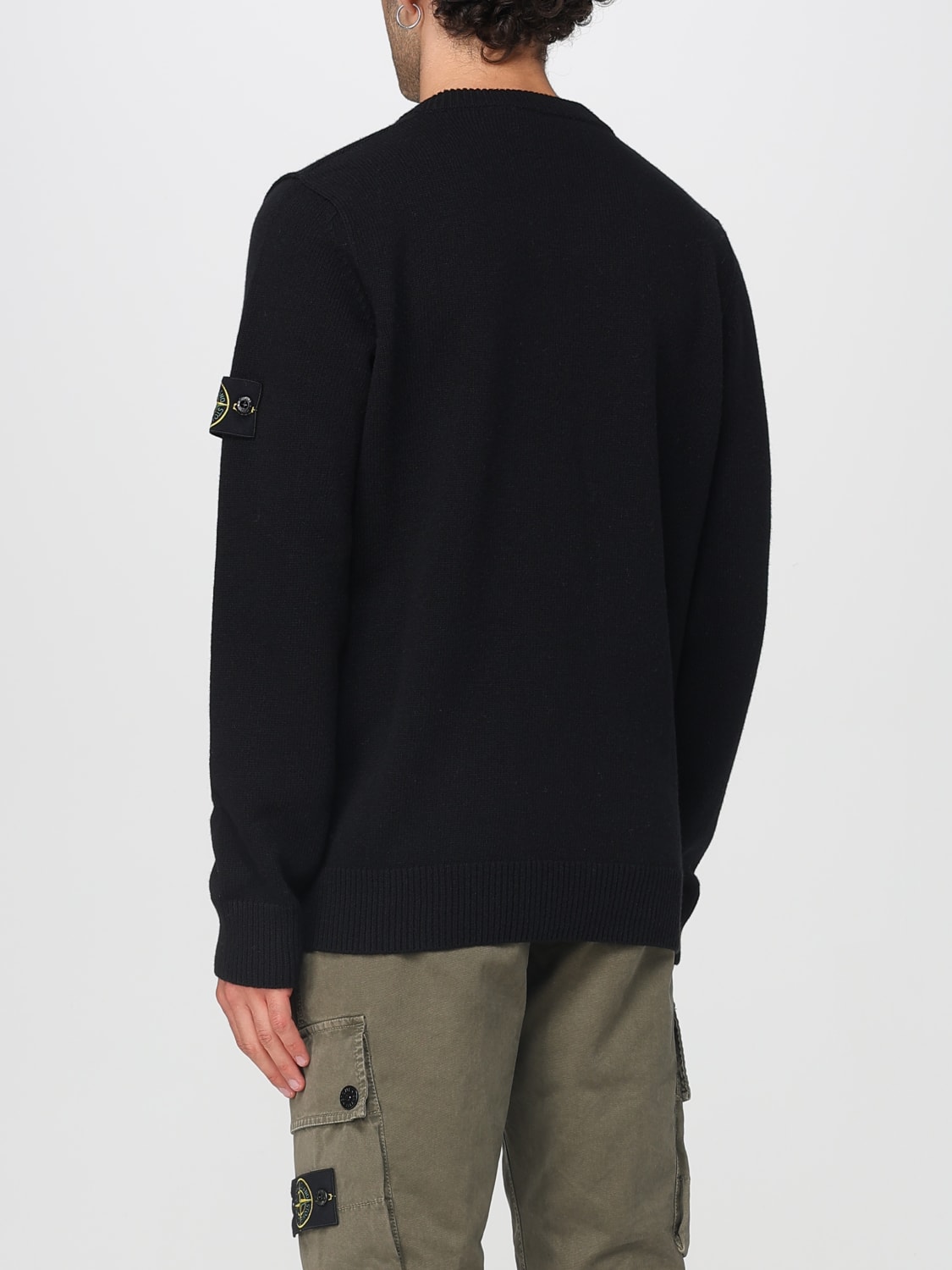 STONE ISLAND PULLOVER: Pullover herren Stone Island, Schwarz - Img 3