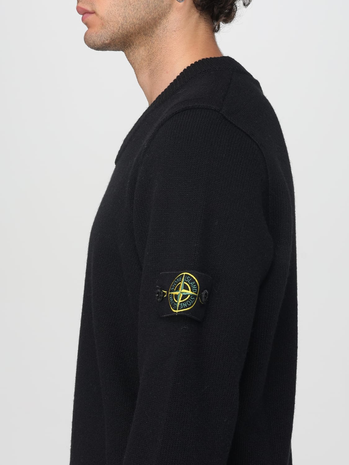STONE ISLAND PULLOVER: Pullover herren Stone Island, Schwarz - Img 5