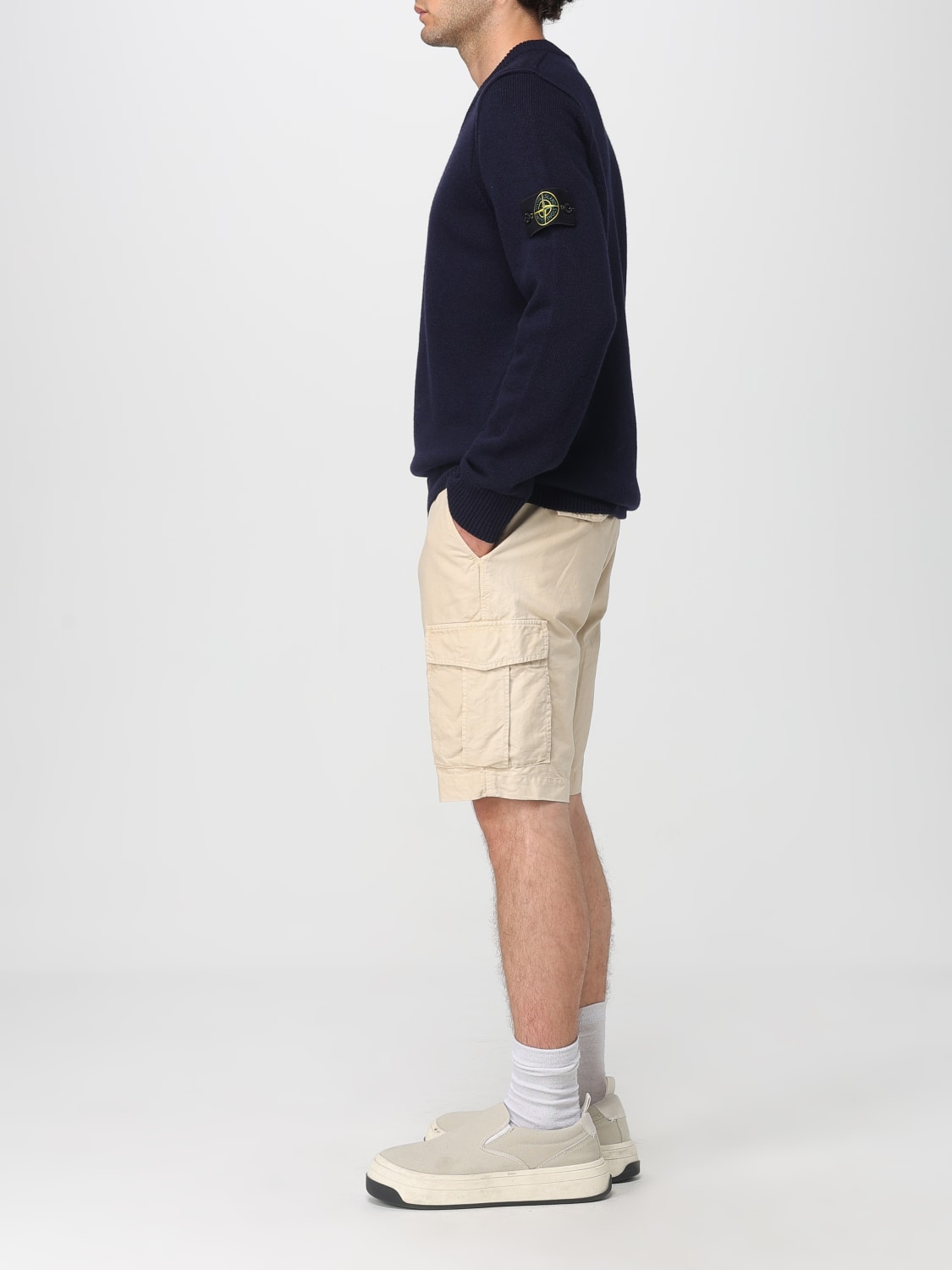 STONE ISLAND SWEATER: Sweater men Stone Island, Blue - Img 2