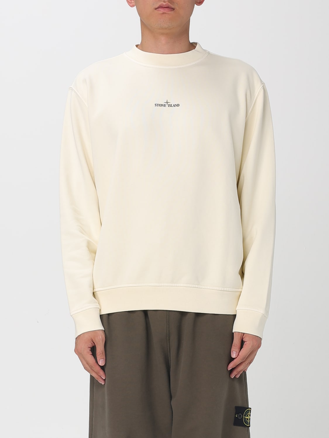 STONE ISLAND SWEATSHIRT: Sweatshirt men Stone Island, White - Img 1