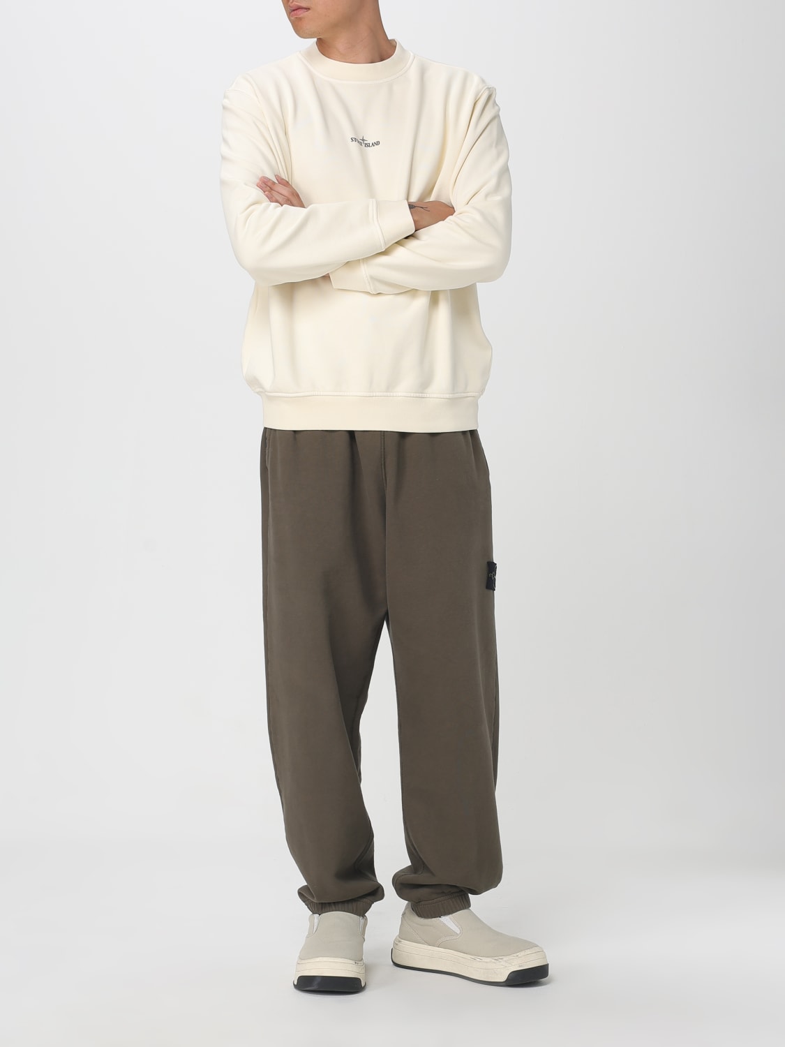 STONE ISLAND SWEATSHIRT: Sweatshirt men Stone Island, White - Img 2