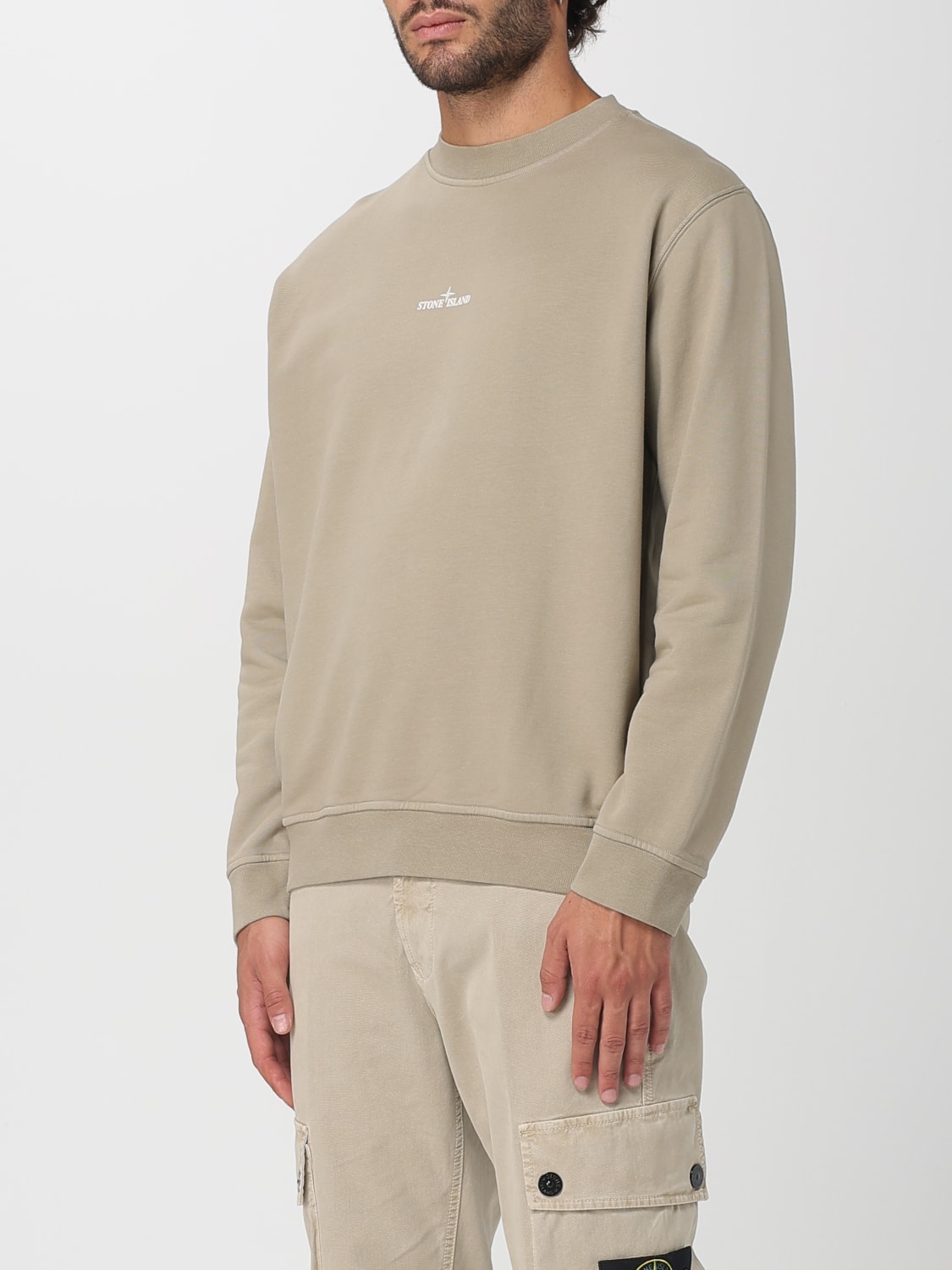 STONE ISLAND SWEATSHIRT: Sweatshirt men Stone Island, Sand - Img 3