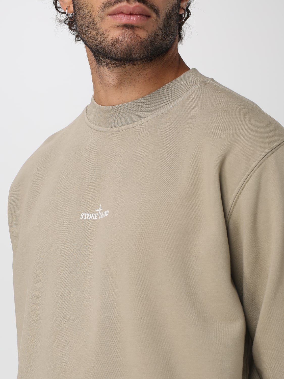 STONE ISLAND SWEATSHIRT: Sweatshirt men Stone Island, Sand - Img 4