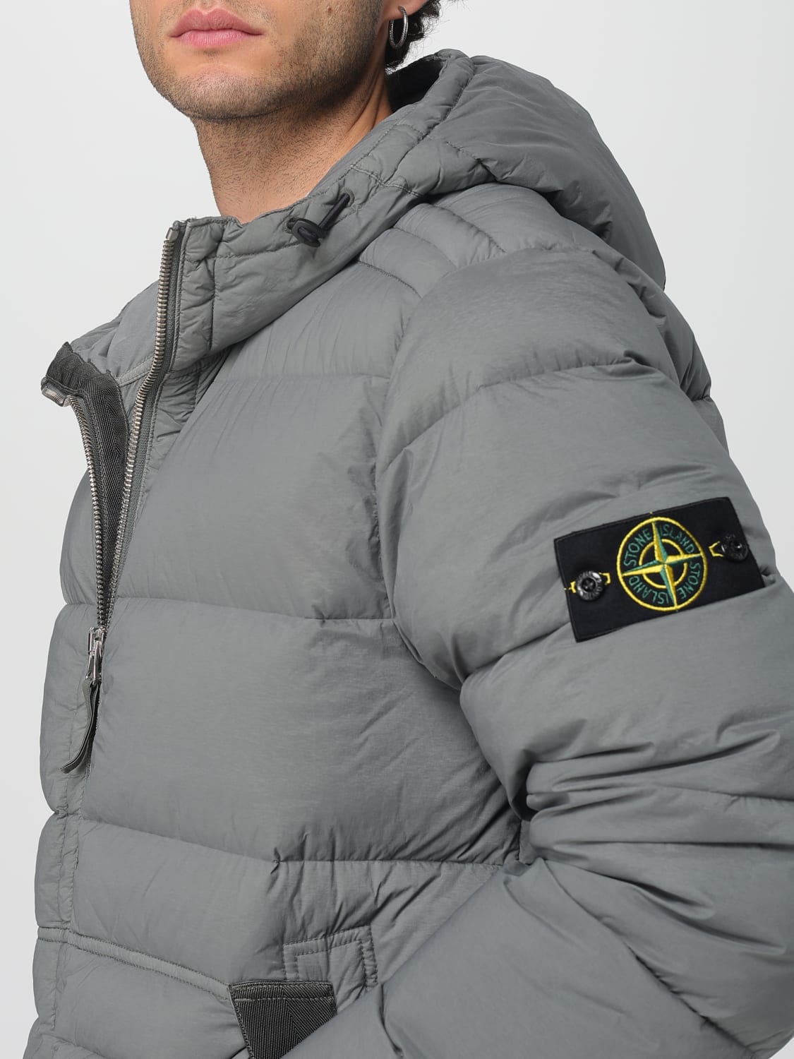 STONE ISLAND 재킷: 재킷 남성 Stone Island, 그레이 - Img 5