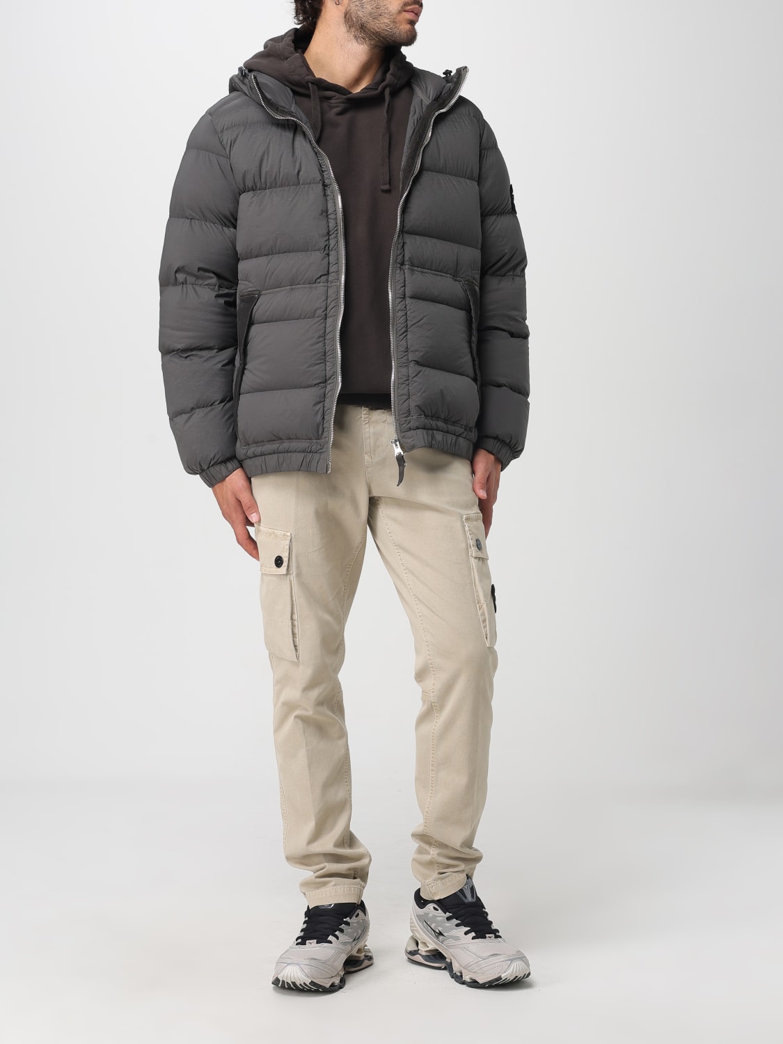 STONE ISLAND 外套: 外套 男士 Stone Island, 灰色 1 - Img 2