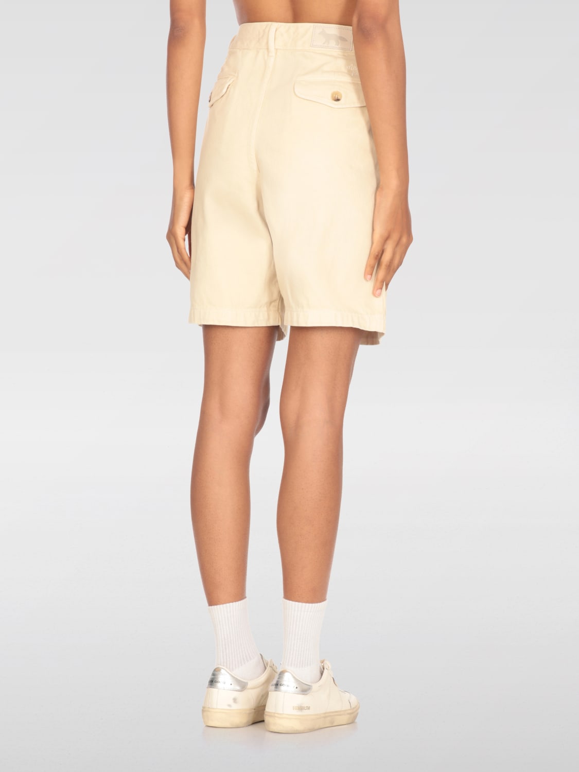 ショートパンツ MAISON KITSUNE Woman Short Beige OW01114WD4012 P205 MAISON KITSUNÉ: Short woman - Beige | Maison Kitsuné short