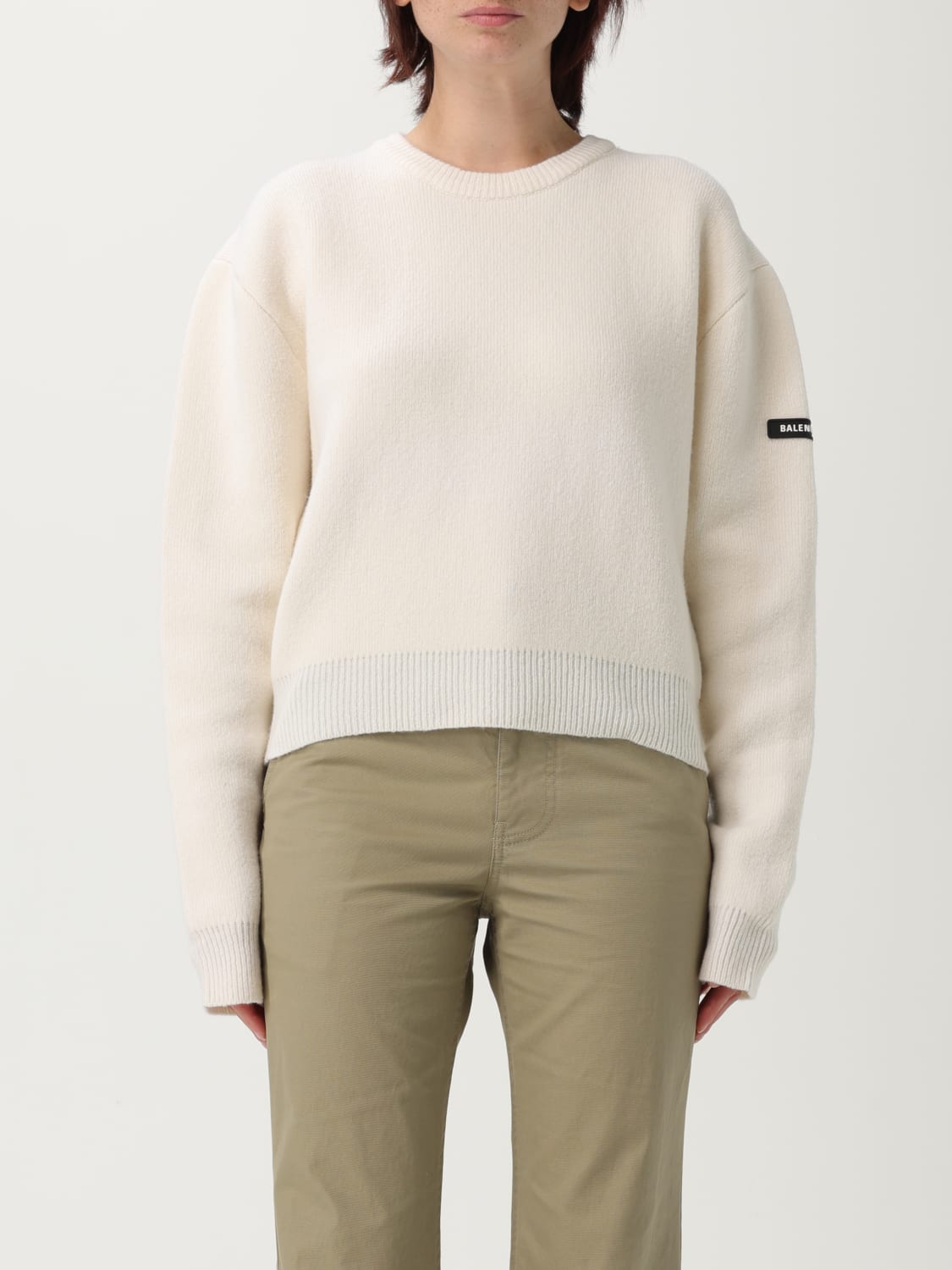 BALENCIAGA SWEATER: Sweater woman Balenciaga, White - Img 1