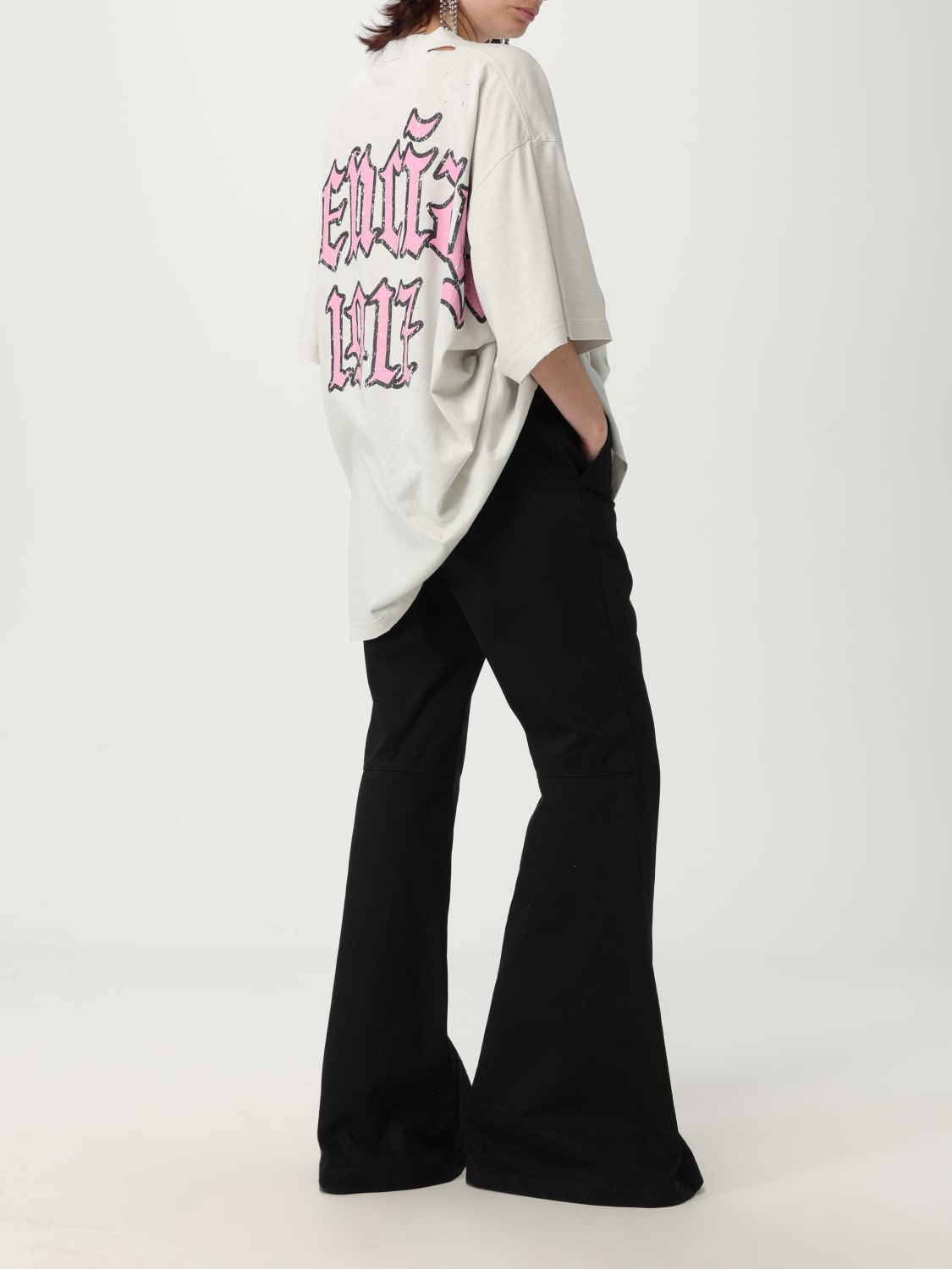 BALENCIAGA T-SHIRT: T-shirt woman Balenciaga, Grey - Img 2