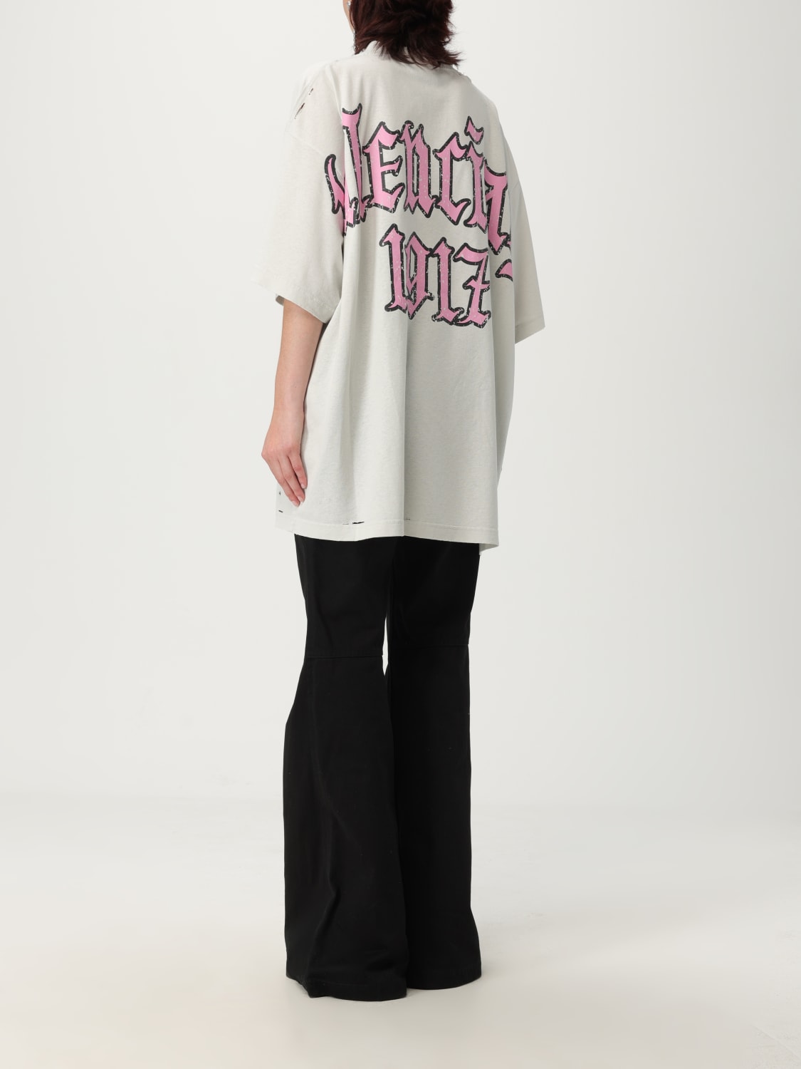 BALENCIAGA T-SHIRT: T-shirt woman Balenciaga, Grey - Img 3