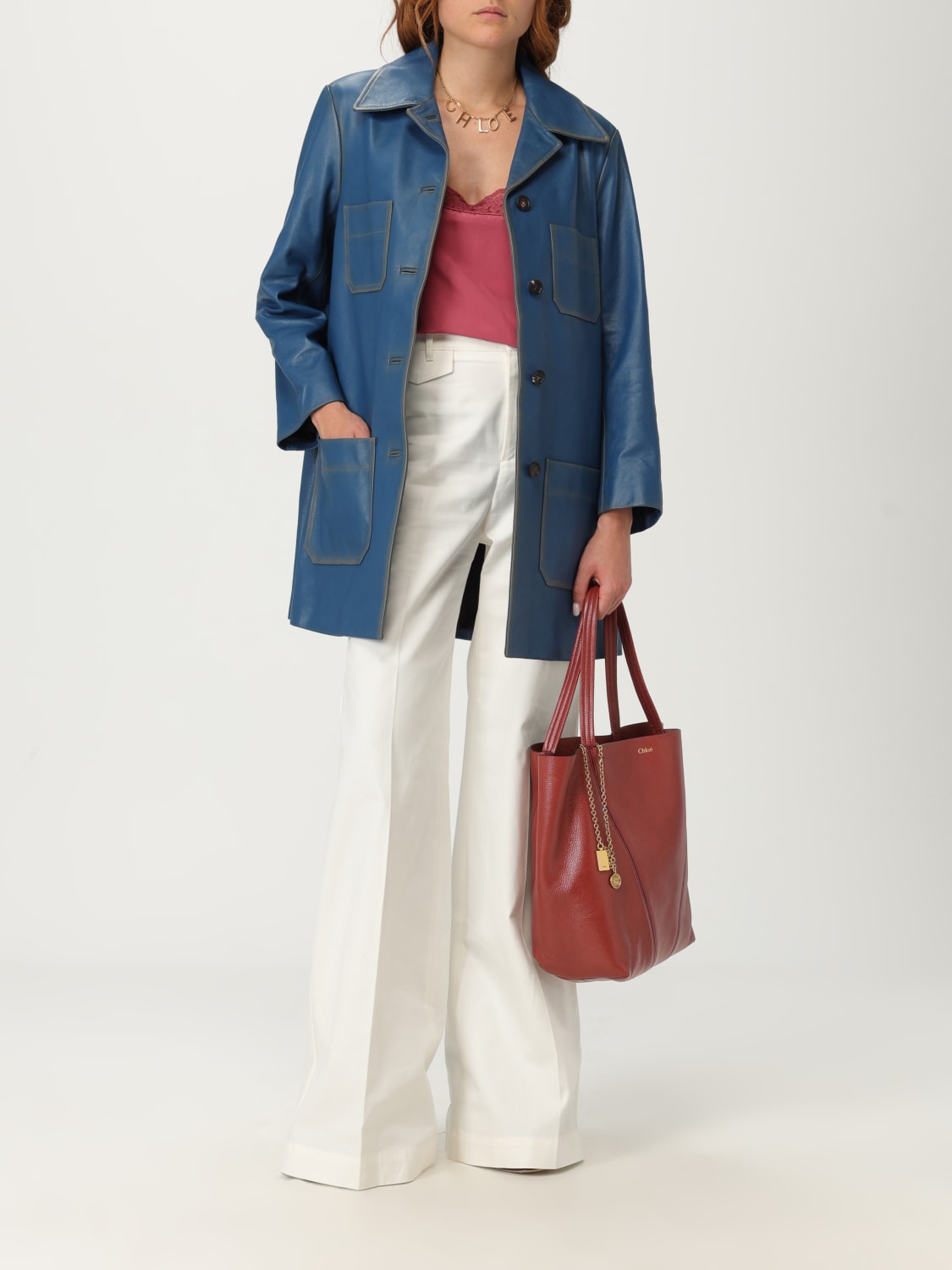 CHLOÉ PANTALON: Pantalon femme ChloÉ, Lait - Img 2