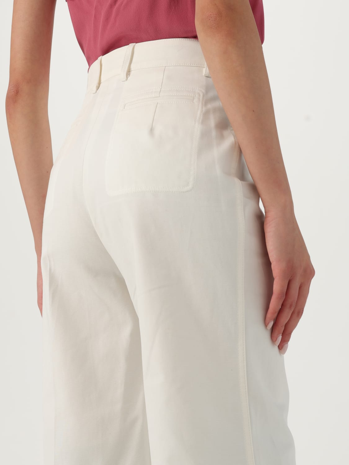 CHLOÉ PANTALON: Pantalon femme ChloÉ, Lait - Img 5