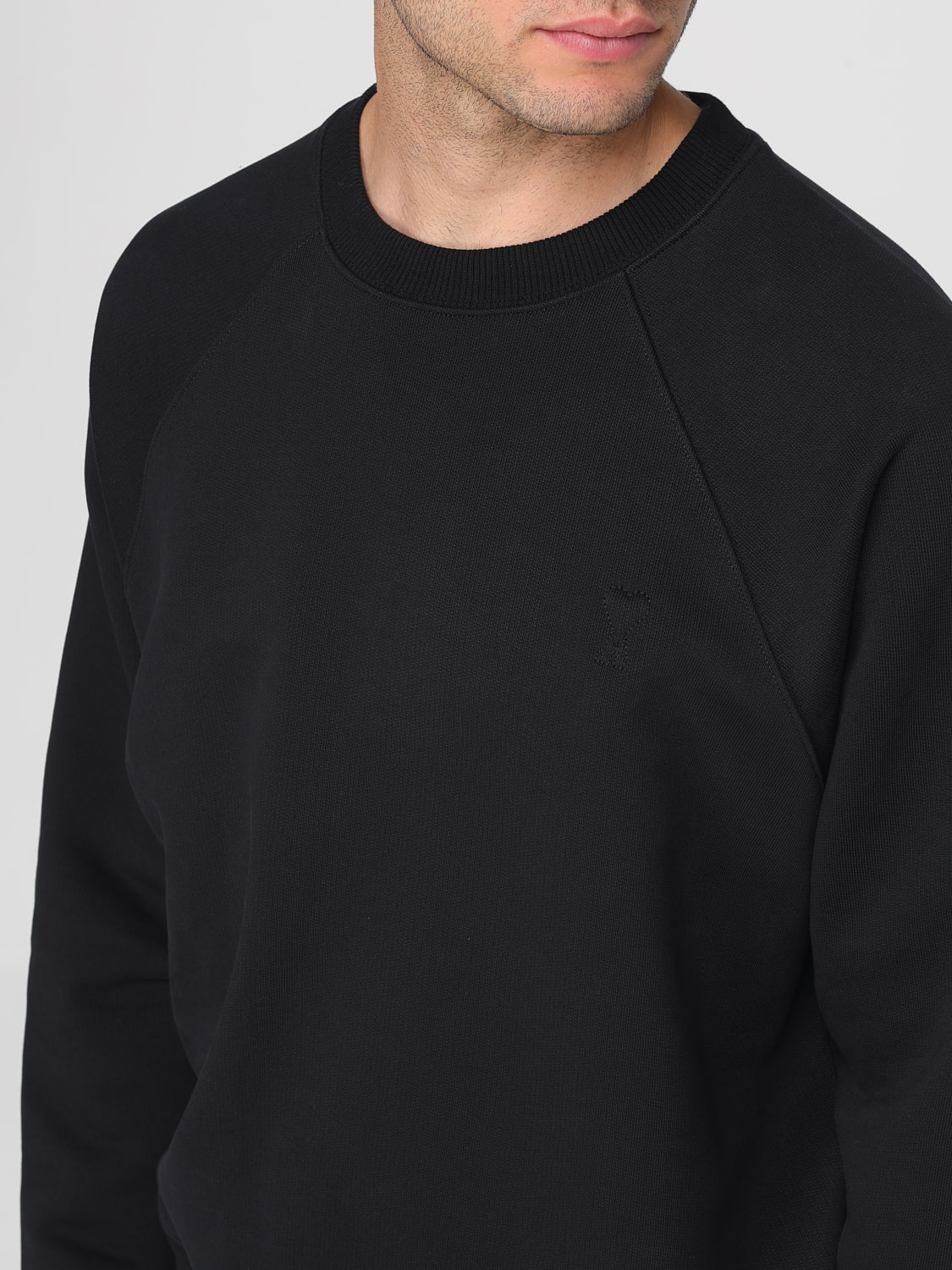 AMI PARIS SWEATSHIRT: Sweatshirt herren Ami Paris, Schwarz - Img 3