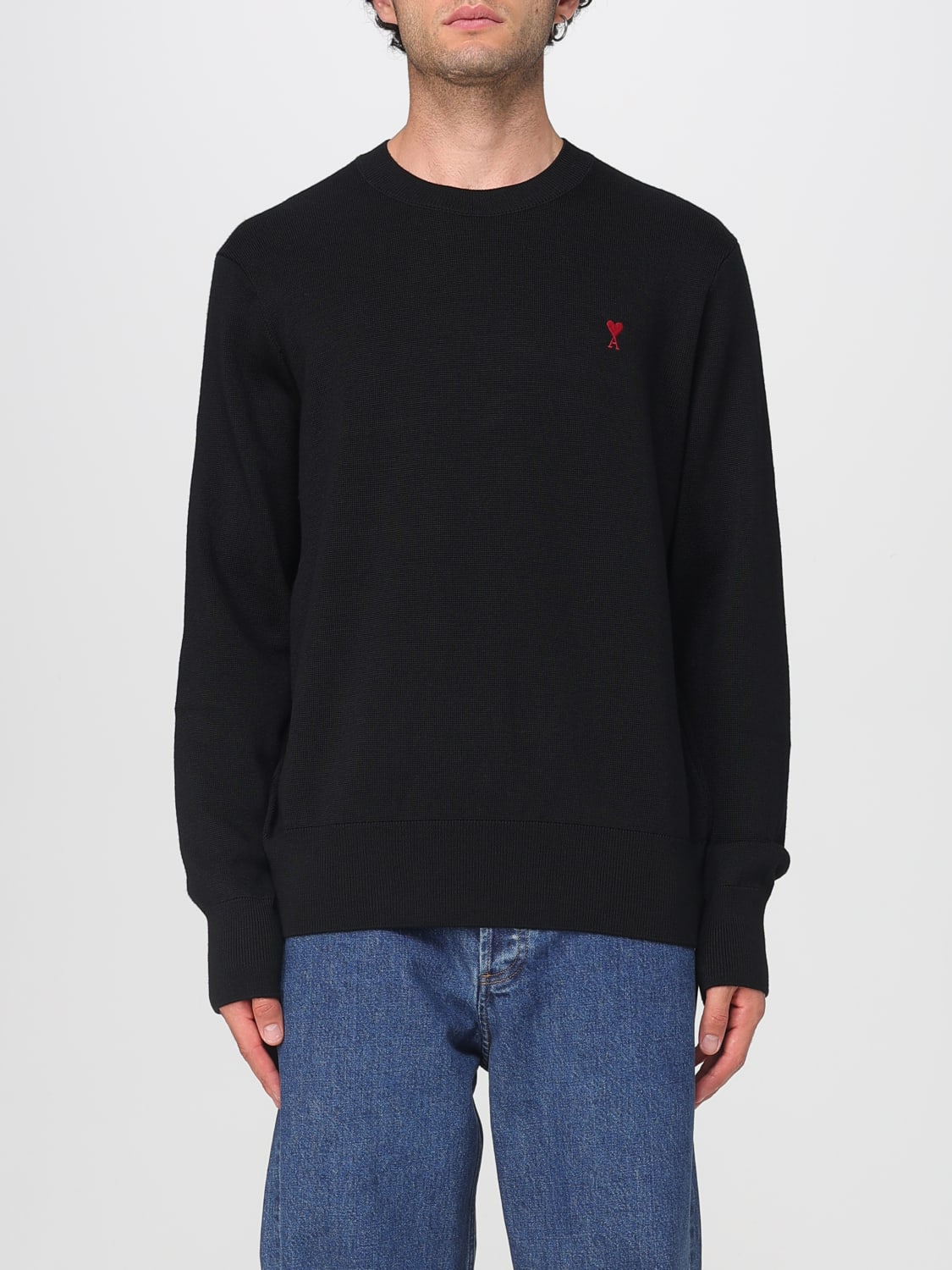 AMI PARIS SWEATER: Sweater men Ami Paris, Black - Img 1