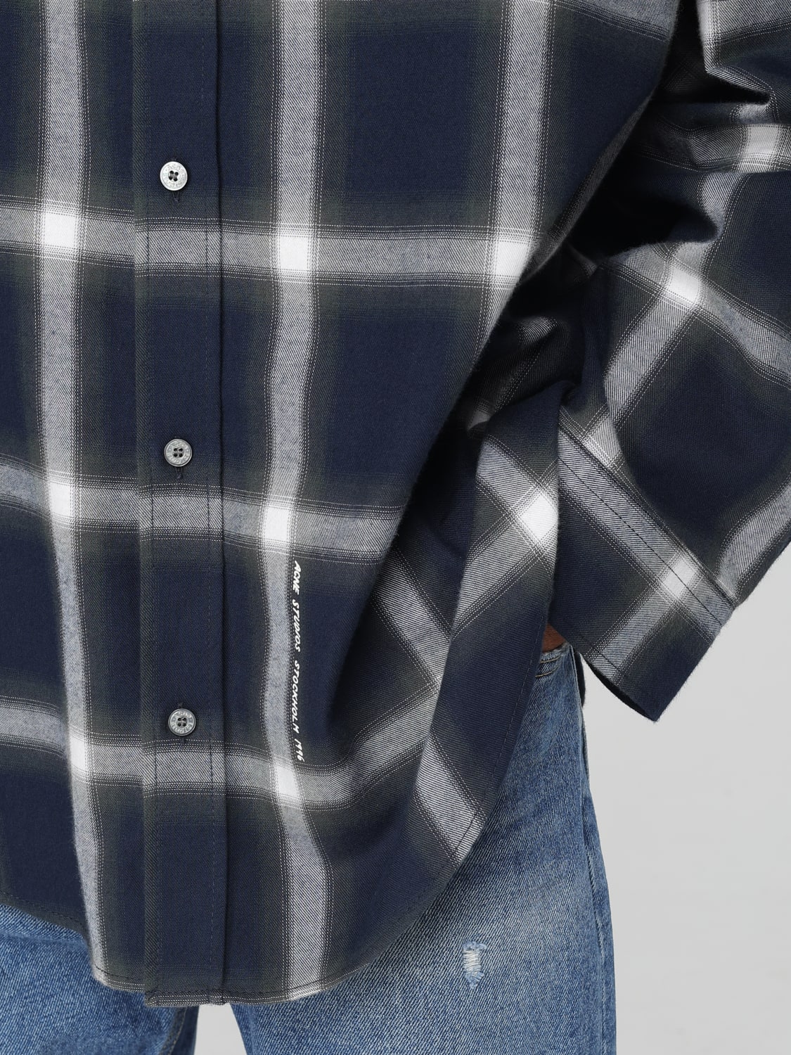 ACNE STUDIOS CAMISA: Camisa hombre Acne Studios, Azul Oscuro - Img 5