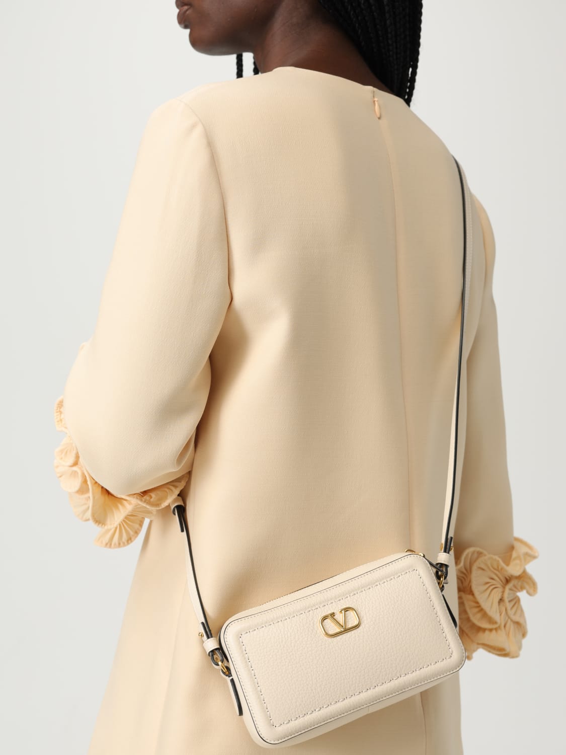 VALENTINO GARAVANI MINI BAG: Shoulder bag woman Valentino Garavani, White - Img 2