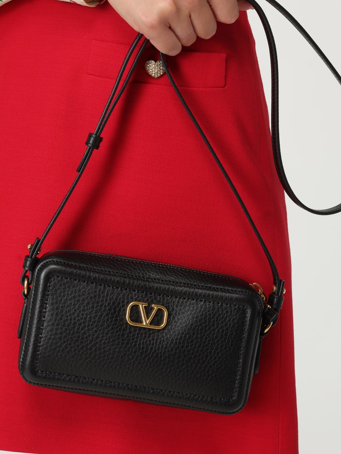 VALENTINO GARAVANI MINI BAG: Shoulder bag woman Valentino Garavani, Black - Img 2