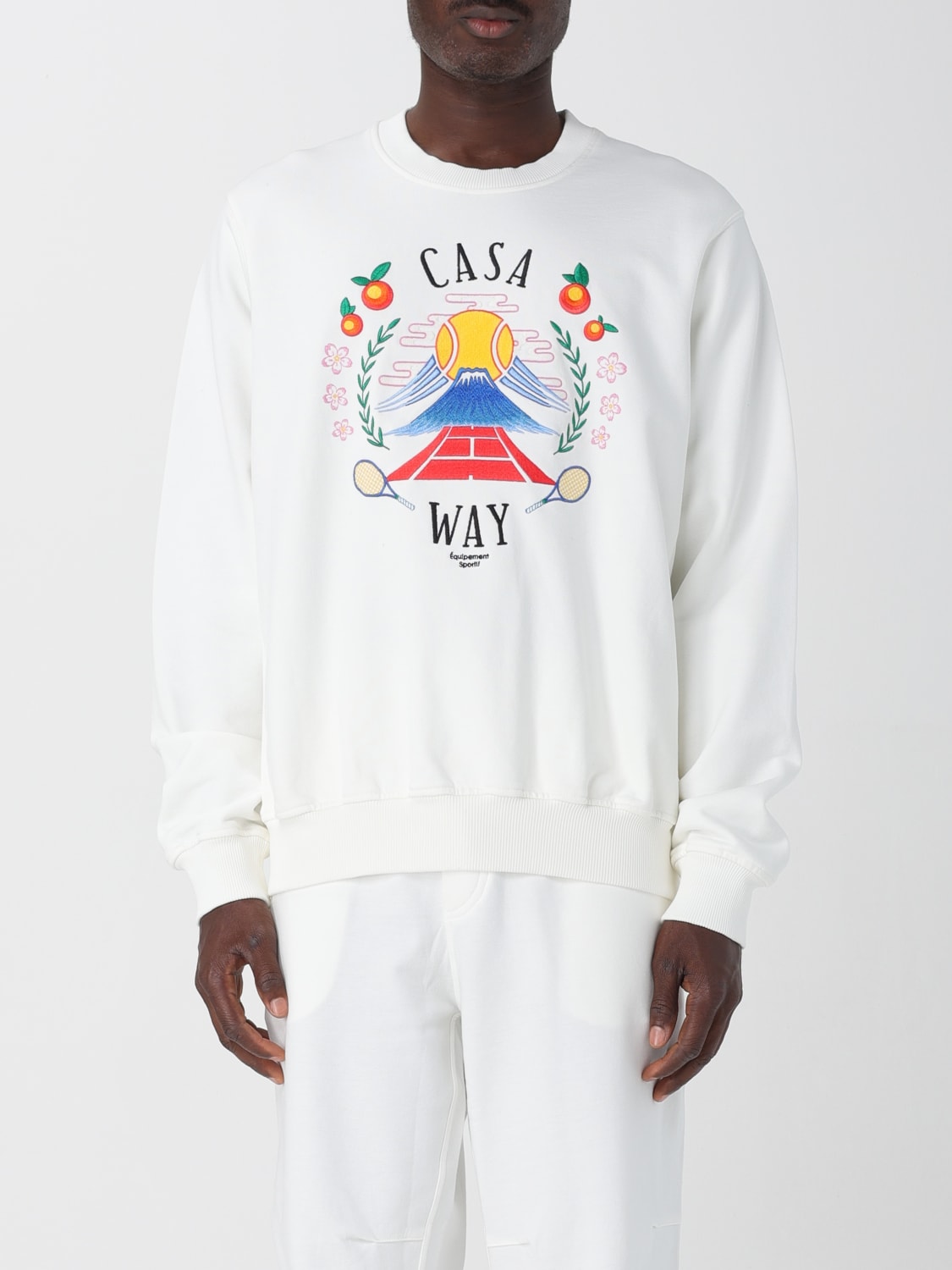 CASABLANCA SWEATSHIRT: Sweater men Casablanca, White - Img 1