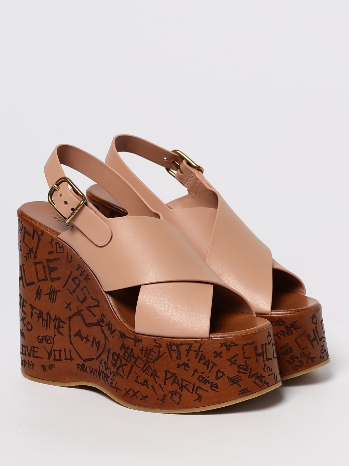 CHLOÉ HEELED SANDAL: Flat sandals woman ChloÉ, Pink - Img 2