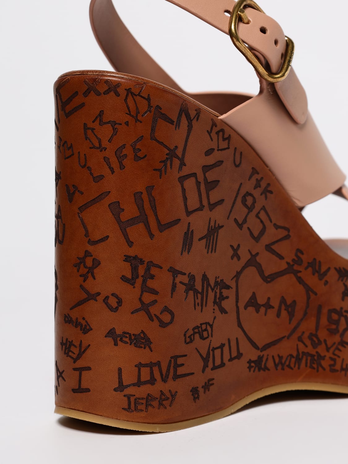 CHLOÉ HEELED SANDAL: Flat sandals woman ChloÉ, Pink - Img 4