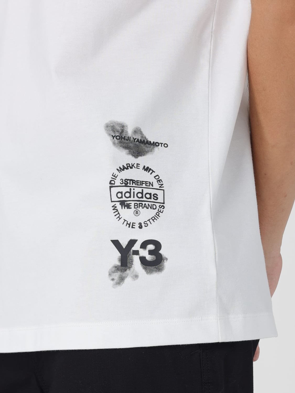 Y-3 T-SHIRT: T-shirt homme Y-3, Blanc - Img 4