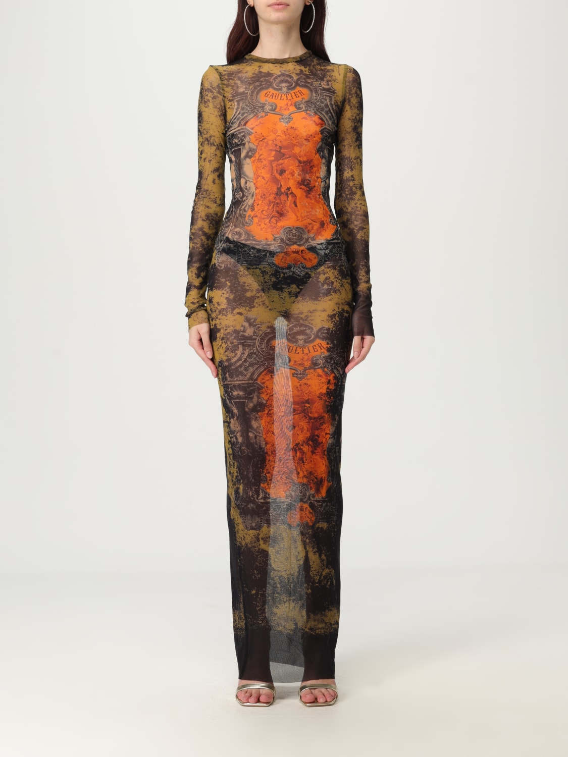 JEAN PAUL GAULTIER ROBE: Robes femme Jean Paul Gaultier, Orange - Img 1