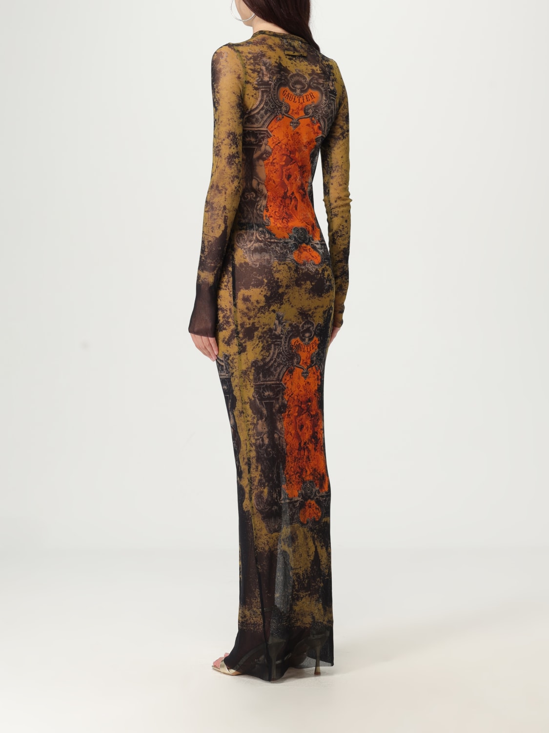 JEAN PAUL GAULTIER ROBE: Robes femme Jean Paul Gaultier, Orange - Img 2