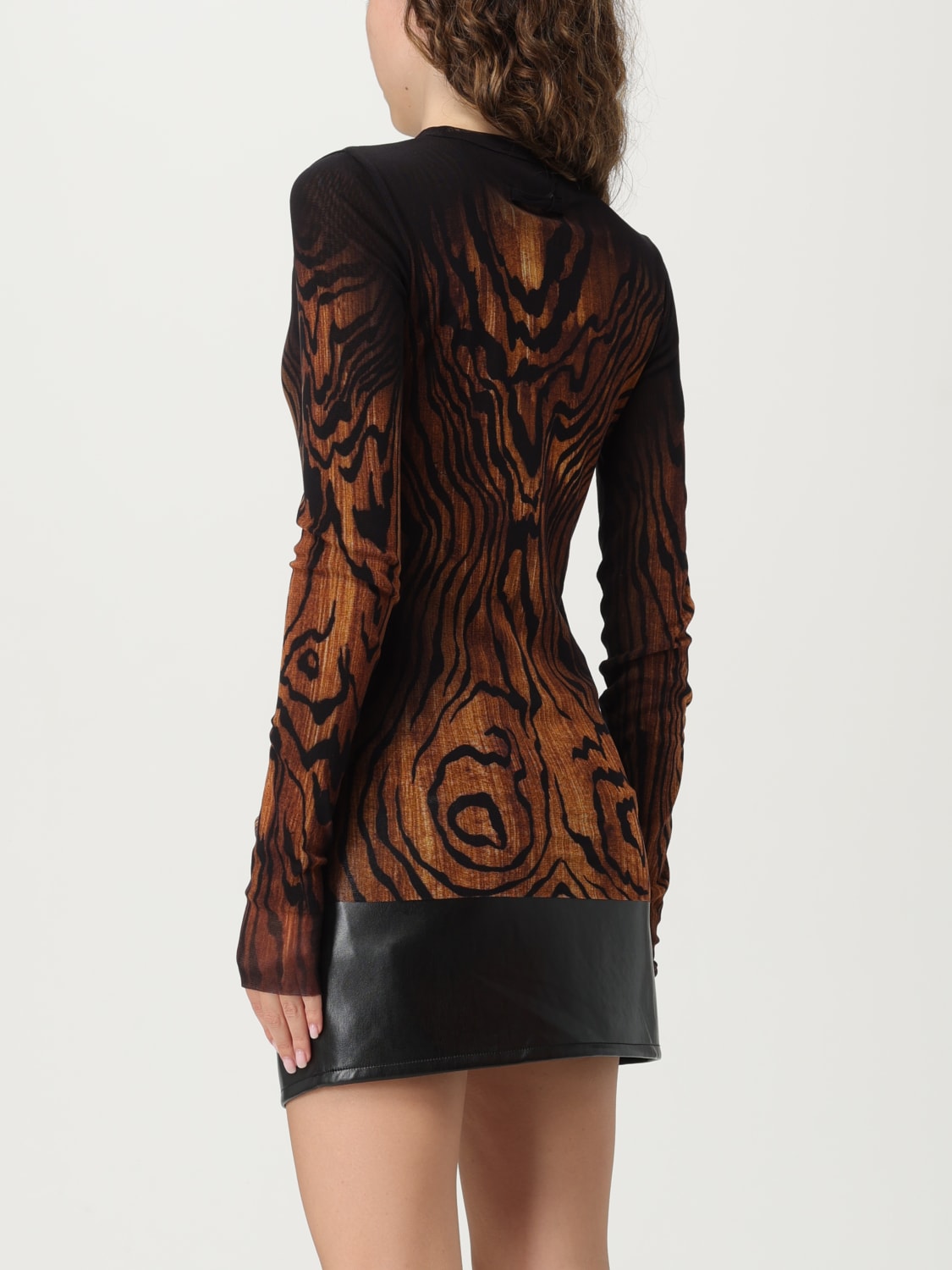 JEAN PAUL GAULTIER TOP: T-shirt femme Jean Paul Gaultier, Marron - Img 3