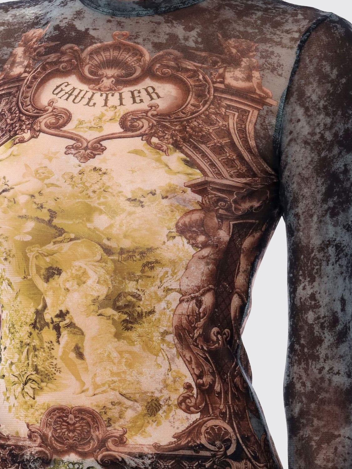 JEAN PAUL GAULTIER TOP: Camiseta mujer Jean Paul Gaultier, Amarillo - Img 3