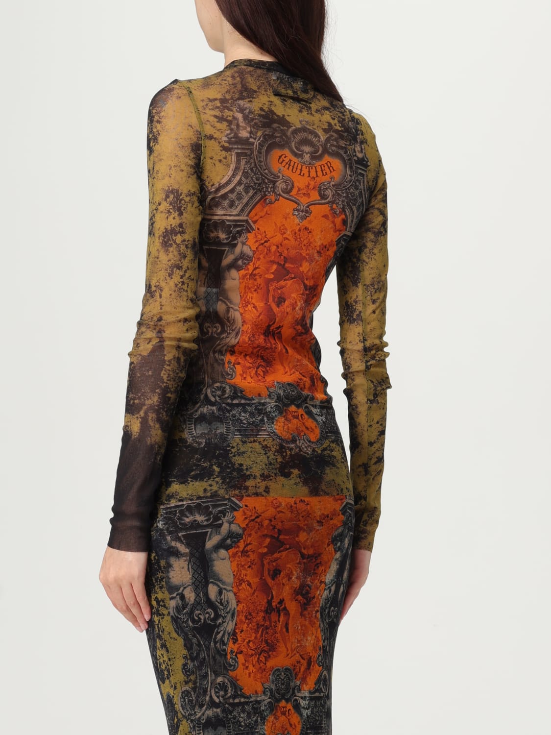 JEAN PAUL GAULTIER TOP: Camiseta mujer Jean Paul Gaultier, Naranja - Img 3