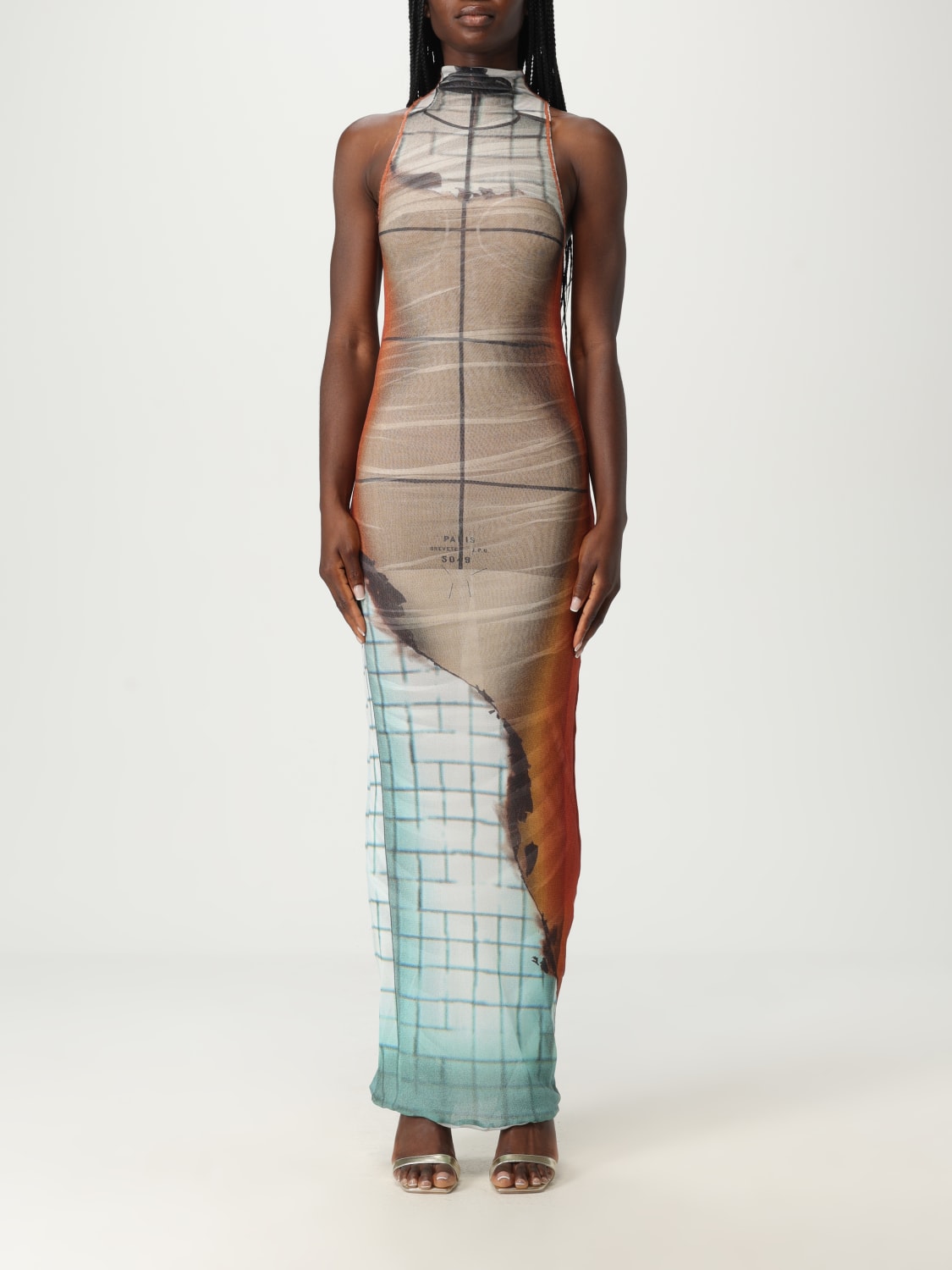 JEAN PAUL GAULTIER VESTIDO: Vestido mujer Jean Paul Gaultier, Naranja - Img 1