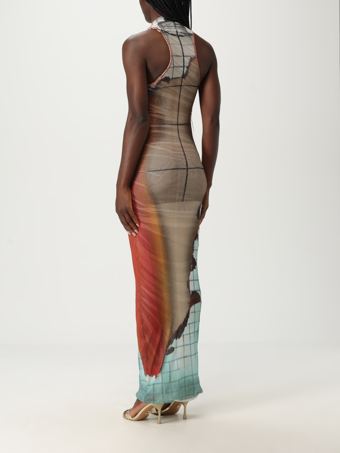 JEAN PAUL GAULTIER VESTIDO: Vestido mujer Jean Paul Gaultier, Naranja - Img 2