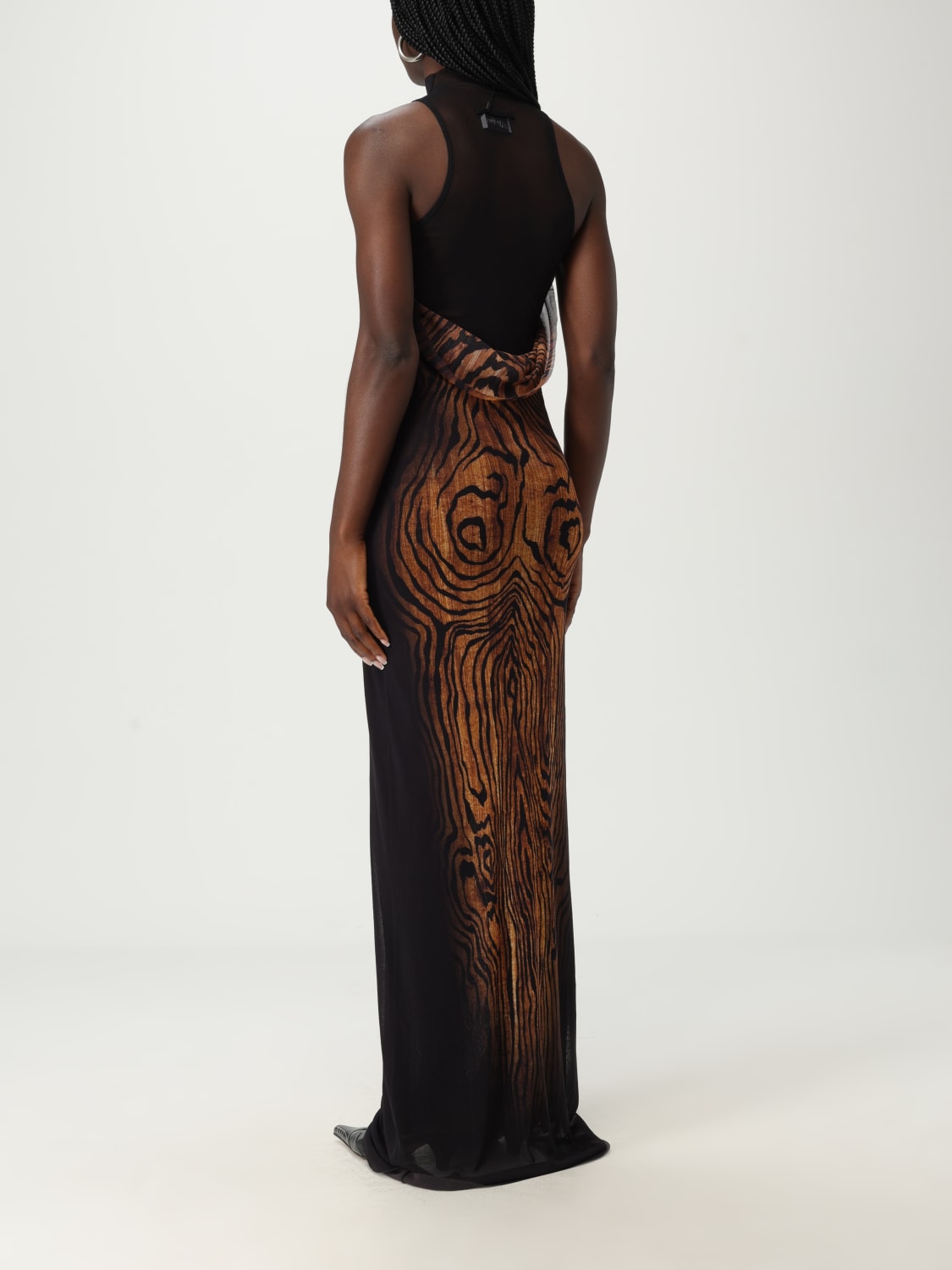 JEAN PAUL GAULTIER 드레스: 드레스 여성 Jean Paul Gaultier, 브라운 - Img 2