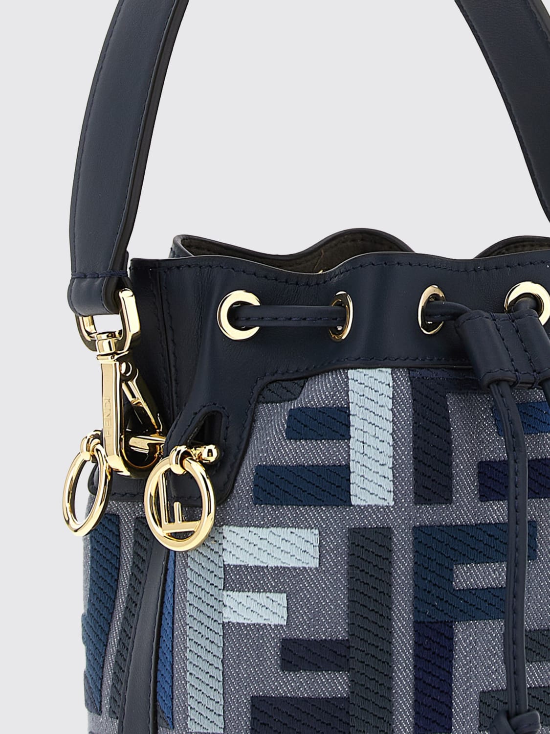 バッグ・カバンその他 FENDI Woman Mini bag Blue 8BS093AV11 F1LAZ FENDI: Shoulder bag woman - Blue | Fendi mini bag 8BS093AV11
