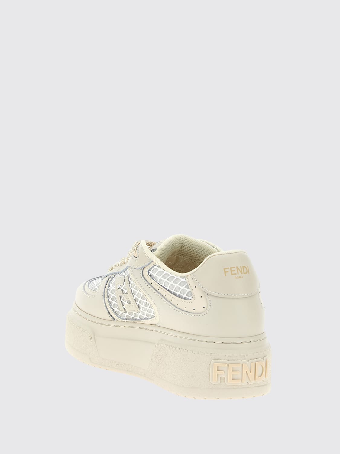 FENDI BASKETS: Baskets femme Fendi, Beige - Img 3