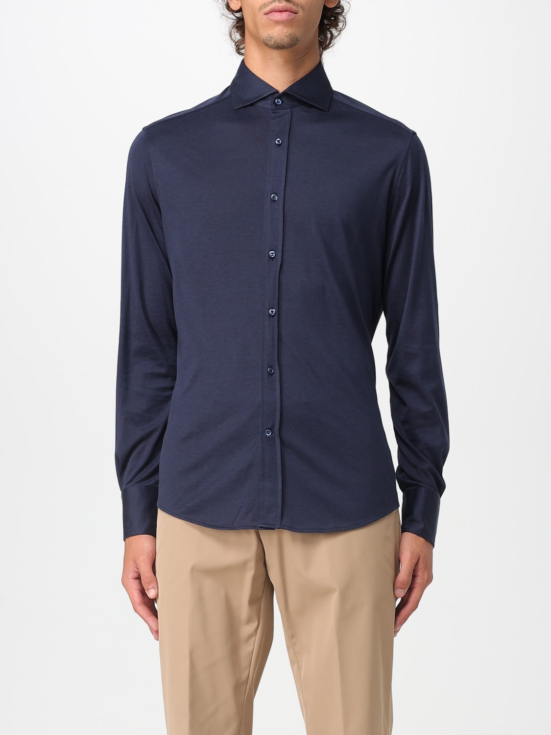 BRUNELLO CUCINELLI SHIRT: Shirt men Brunello Cucinelli, Blue - Img 1