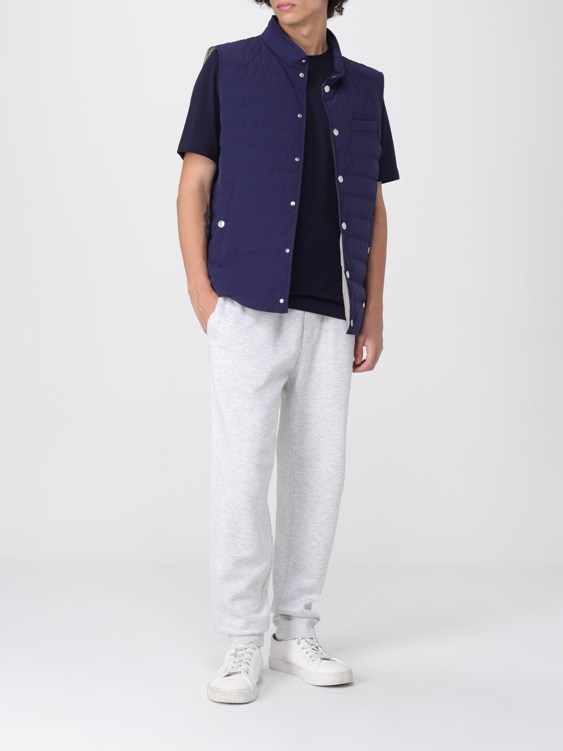 BRUNELLO CUCINELLI SUIT VEST: Jacket men Brunello Cucinelli, Blue - Img 2