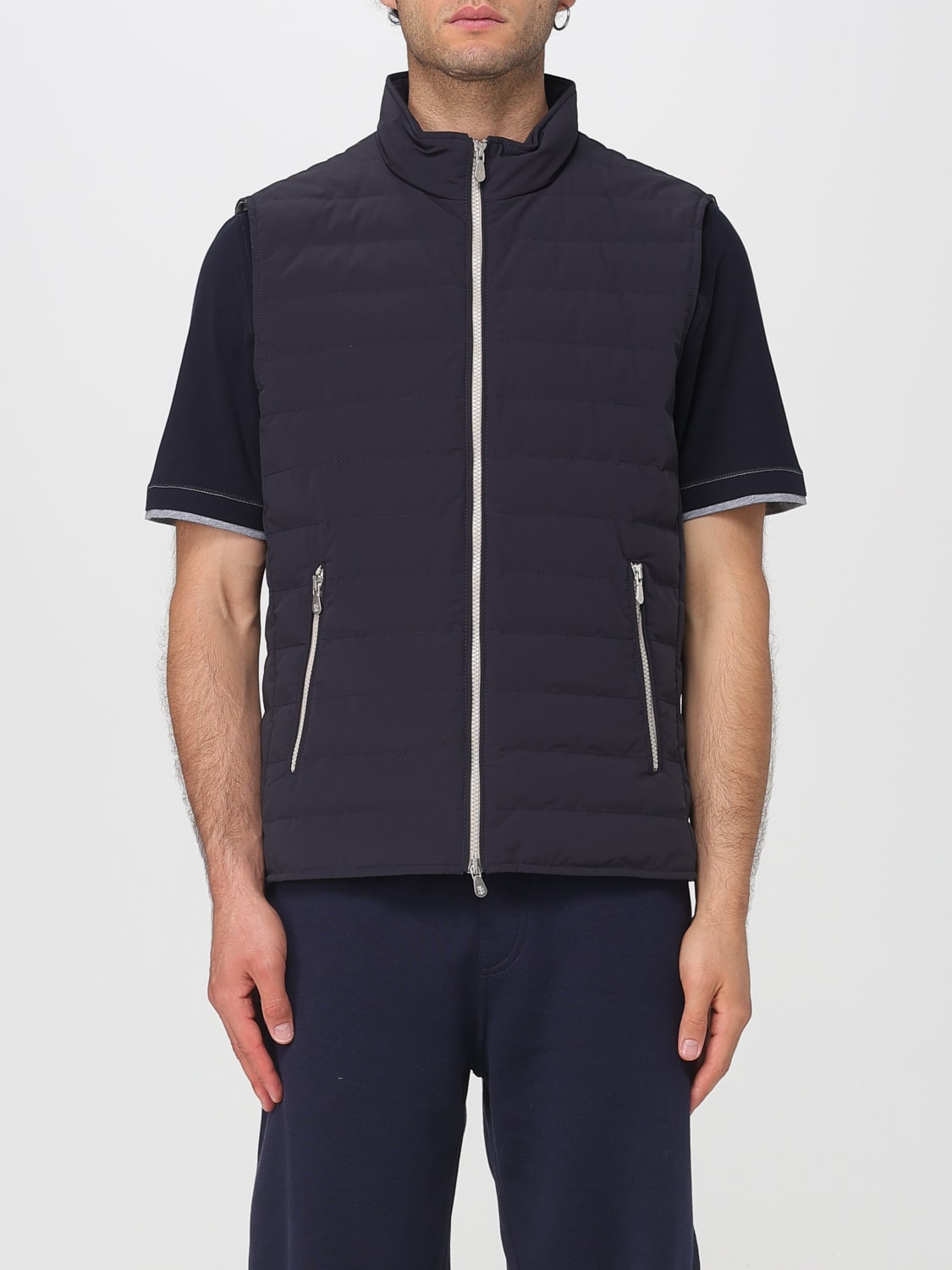 BRUNELLO CUCINELLI SUIT VEST: Jacket men Brunello Cucinelli, Blue - Img 1