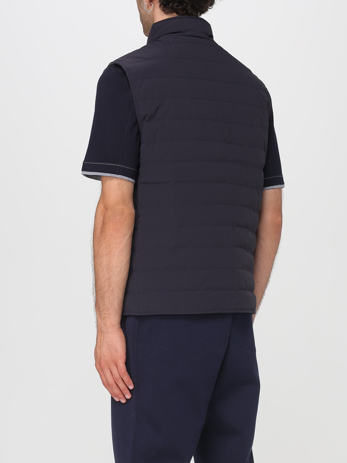 BRUNELLO CUCINELLI SUIT VEST: Jacket men Brunello Cucinelli, Blue - Img 3