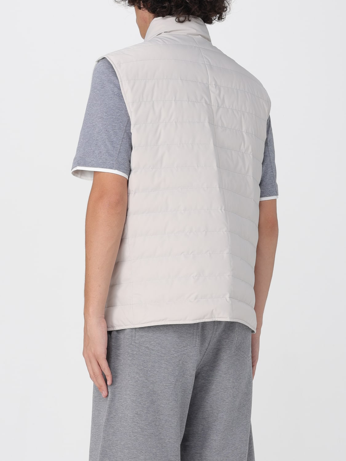 BRUNELLO CUCINELLI SUIT VEST: Jacket men Brunello Cucinelli, Ivory - Img 3