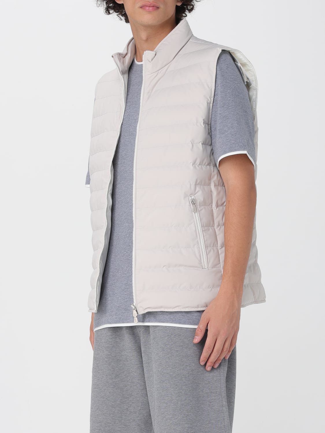 BRUNELLO CUCINELLI SUIT VEST: Jacket men Brunello Cucinelli, Ivory - Img 4