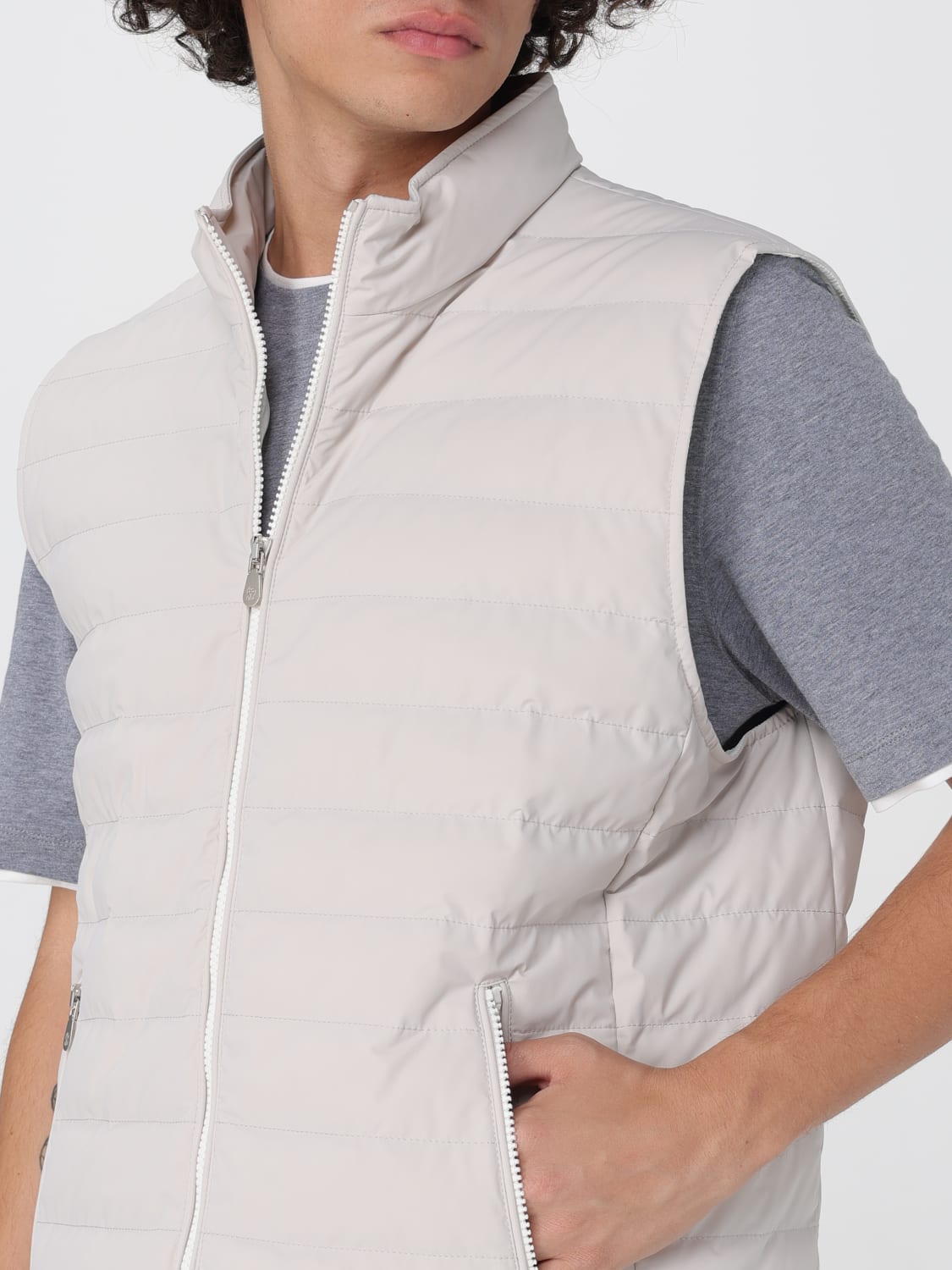 BRUNELLO CUCINELLI SUIT VEST: Jacket men Brunello Cucinelli, Ivory - Img 5