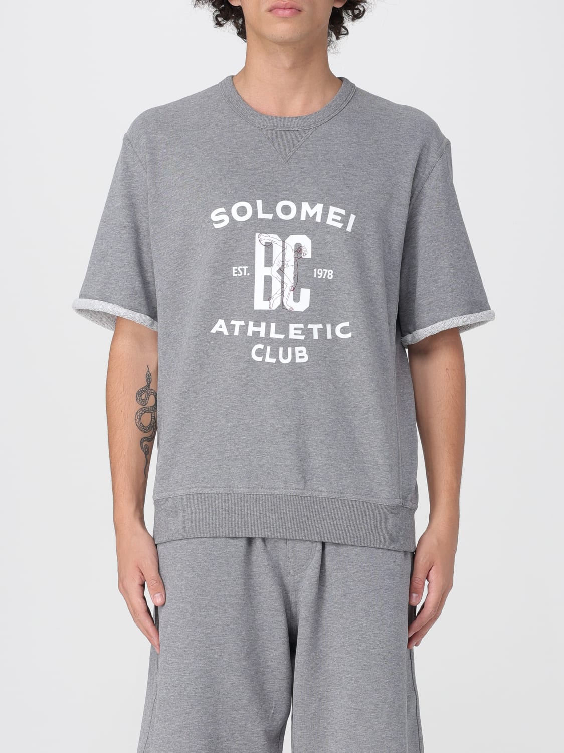 BRUNELLO CUCINELLI SWEATSHIRT: Sweatshirt men Brunello Cucinelli, Grey - Img 1