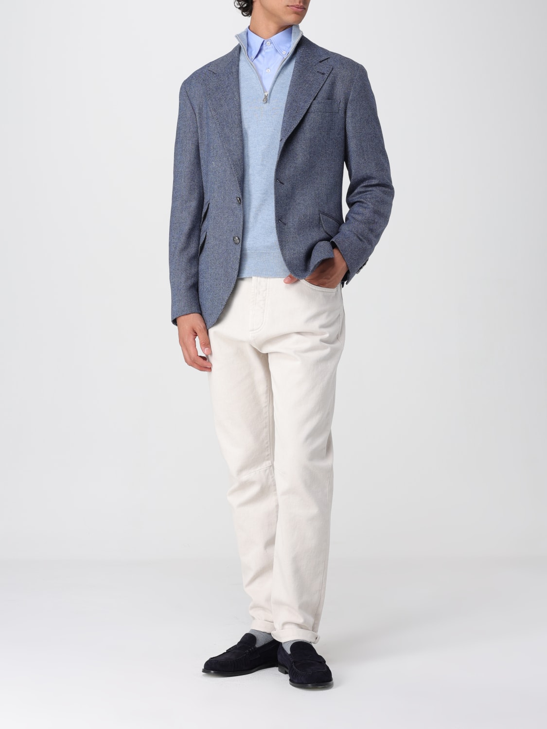 BRUNELLO CUCINELLI JACKET: Jacket men Brunello Cucinelli, Denim - Img 2