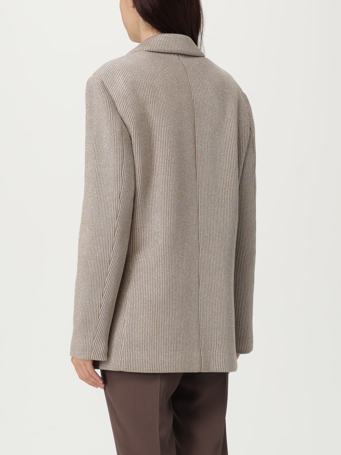 BRUNELLO CUCINELLI CHAQUETA: Chaqueta mujer Brunello Cucinelli, Marrón - Img 3